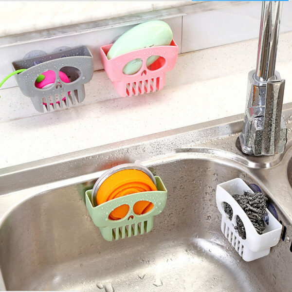 Halloween Multi-function Dish Cloth Storage Drain Rack Free Punch