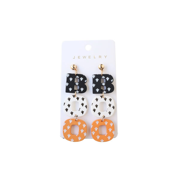 Halloween Polymer Clay Acrylic Paint Earrings Halloween Polymer Clay Acrylic Paint Earrings