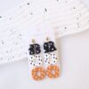Halloween Polymer Clay Acrylic Paint Earrings Halloween Polymer Clay Acrylic Paint Earrings