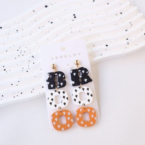 Halloween Polymer Clay Acrylic Paint Earrings Halloween Polymer Clay Acrylic Paint Earrings