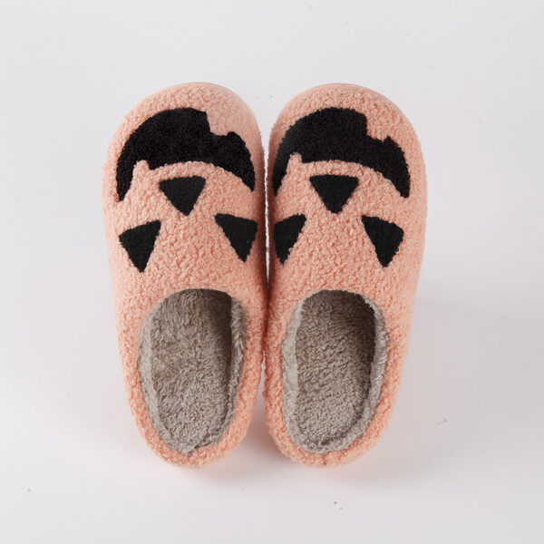 Halloween Pumpkin Cartoon Thermal Winter Cotton Slippers Halloween Pumpkin Cartoon Thermal Winter Cotton Slippers