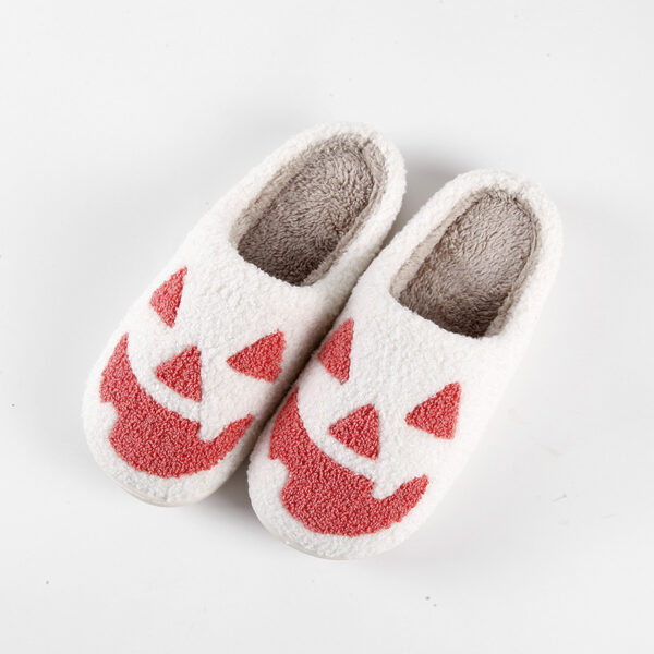Halloween Pumpkin Cartoon Thermal Winter Cotton Slippers Halloween Pumpkin Cartoon Thermal Winter Cotton Slippers