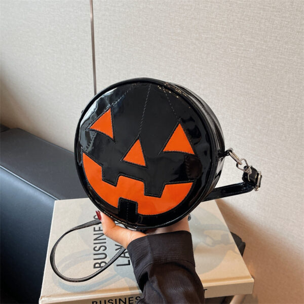 Halloween Pumpkin Small Round Bag Girls Funny Cute Shoulder Personality Halloween Pumpkin Small Round Bag Girls Funny Cute Shoulder Personality