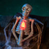 Halloween Skull Candlestick Lamp LED Electronic Candle Light Halloween Skull Candlestick Lamp LED Electronic Candle Light