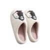 Halloween Skull Ghost Embroidery Cotton Slippers Halloween Skull Ghost Embroidery Cotton Slippers