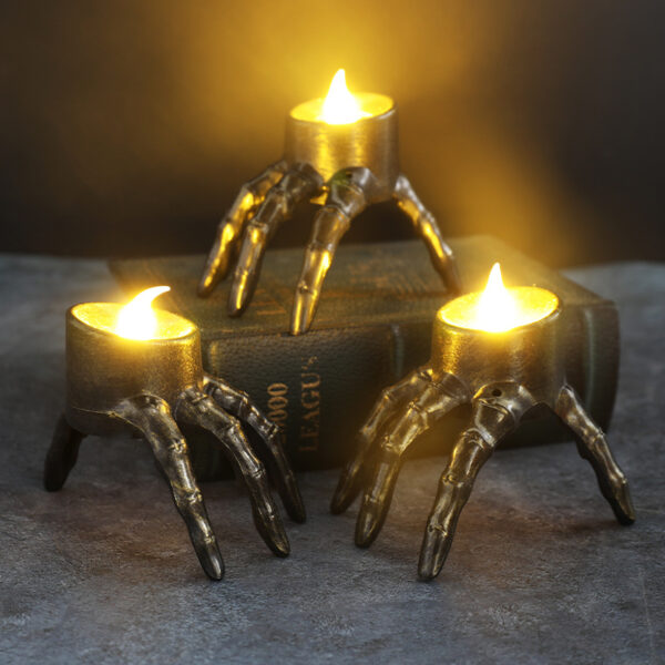 Halloween Skull Hand Lantern Atmosphere Decoration Props Foot Night