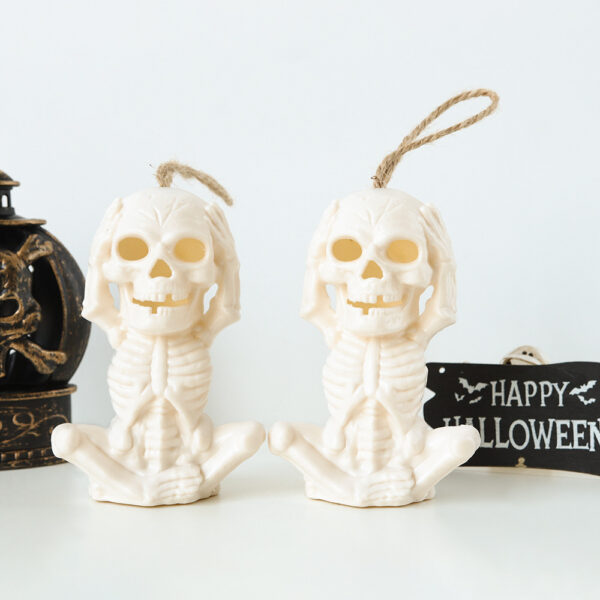 Halloween Skull Light LED Electronic Ghost Head Horror Decoration Halloween Skull Light LED Electronic Ghost Head Horror Decoration