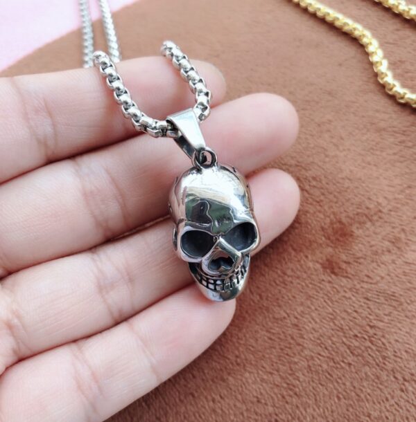 Halloween Skull Necklace Personality Punk Men Fashion Titanium Steel