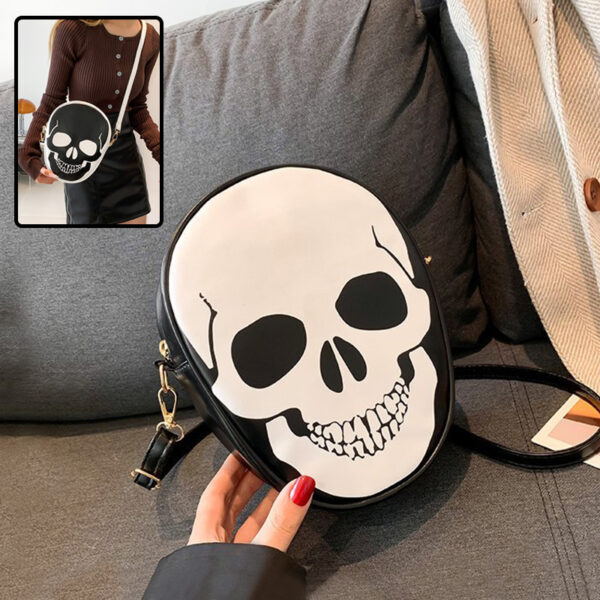 Halloween Skull Shoulder Bag Personality Funny Messenger Kids Couples