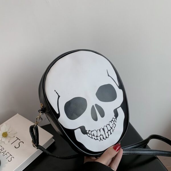 Halloween Skull Shoulder Bag Personality Funny Messenger Kids Couples
