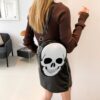 Halloween Skull Shoulder Bag Personality Funny Messenger Kids Couples