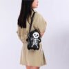 Halloween Skull Shoulder Bag Y2K Fashion Funny Cute Messenger Crossbody