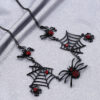 Halloween Spider and Web Necklace Personality Clavicle Fashion Jewelry