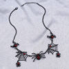 Halloween Spider and Web Necklace Personality Clavicle Fashion Jewelry