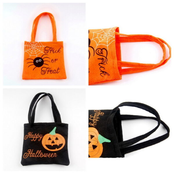 Halloween Spider Pumpkin Print Shoulder Bag Children's Candy Gift Bags