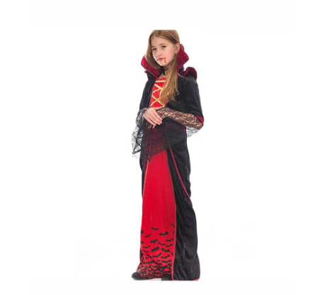 Halloween Witch Vampire Costume Horror Skull Dress Up Performance