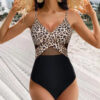 Halter-neck One-piece Swimsuit Summer Solid Color Cross-strap Design Halter-neck One-piece Swimsuit Summer Solid Color Cross-strap Design