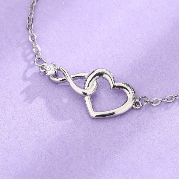 Heart-shape Bracelet Fashion Jewelry Versatile Love Gift for Girlfriend