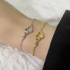 Heart-shape Bracelet Fashion Jewelry Versatile Love Gift for Girlfriend Heart-shape Bracelet Fashion Jewelry Versatile Love Gift for Girlfriend