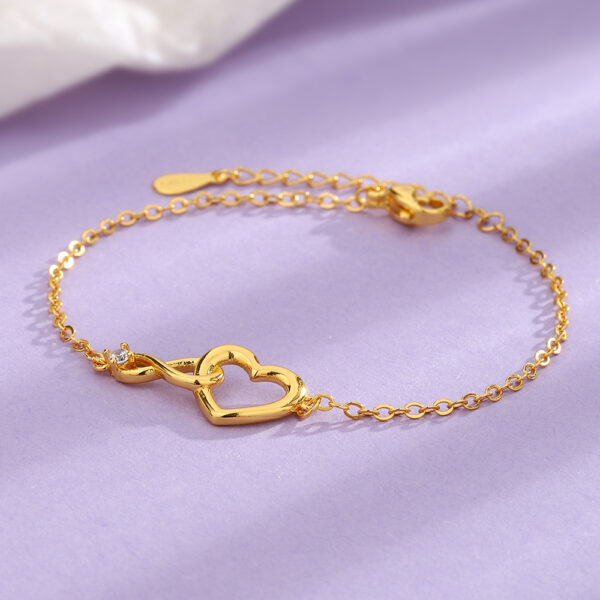 Heart-shape Bracelet Fashion Jewelry Versatile Love Gift for Girlfriend Heart-shape Bracelet Fashion Jewelry Versatile Love Gift for Girlfriend