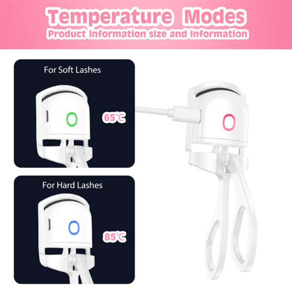 Heated Eyelash Curler Electric Temperature Control Mini Portable Heated Eyelash Curler Electric Temperature Control Mini Portable