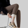High Waist Cashmere Leggings Winter Warm Solid Plush Pants Fashion Slim High Waist Cashmere Leggings Winter Warm Solid Plush Pants Fashion Slim