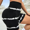 High Waist Tie-dye Yoga Shorts for Women Shorts