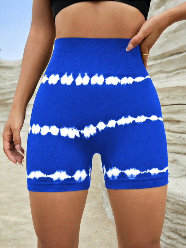 High Waist Tie-dye Yoga Shorts for Women Shorts