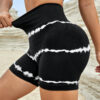 High Waist Tie-dye Yoga Shorts for Women Shorts