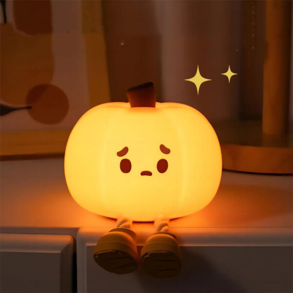Home Decor Halloween Pumpkin Night Light Cute Soft Silicone Lamp Touch Home Decor Halloween Pumpkin Night Light Cute Soft Silicone Lamp Touch