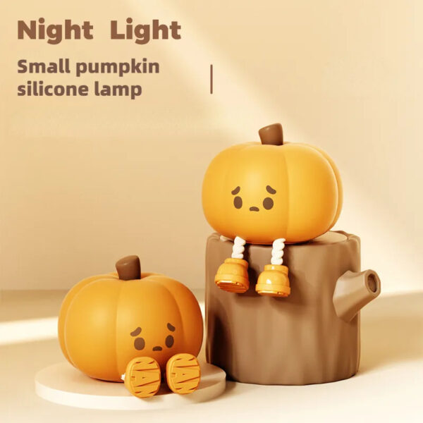 Home Decor Halloween Pumpkin Night Light Cute Soft Silicone Lamp Touch Home Decor Halloween Pumpkin Night Light Cute Soft Silicone Lamp Touch