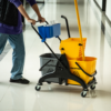 Homecom 6.9 Gallon Mop Bucket Swivel Arm Cart with Easy-to-use Side Homecom 6.9 Gallon Mop Bucket Swivel Arm Cart with Easy-to-use Side