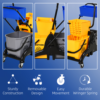 Homecom 6.9 Gallon Mop Bucket Swivel Arm Cart with Easy-to-use Side Homecom 6.9 Gallon Mop Bucket Swivel Arm Cart with Easy-to-use Side