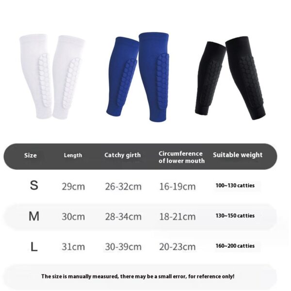 Honeycomb Shank Protection Foot Sock Men's Anti-collision Non-slip Honeycomb Shank Protection Foot Sock Men's Anti-collision Non-slip