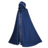 Hooded Cloak Medieval Renaissance 5 Color Printed Halloween Cosplay