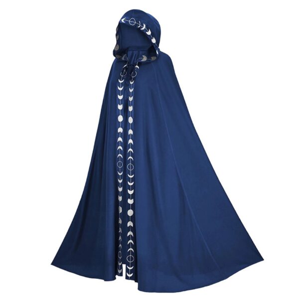 Hooded Cloak Medieval Renaissance 5 Color Printed Halloween Cosplay