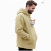 Hooded Sweatshirt with Pet Pockets Casual Loose Fit Warm Pullover Hooded Sweatshirt with Pet Pockets Casual Loose Fit Warm Pullover