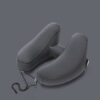 Hooded Travel Pillow H Shaped Inflatable Neck Folding Lightweight Nap Hooded Travel Pillow H Shaped Inflatable Neck Folding Lightweight Nap