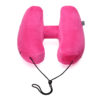 Hooded Travel Pillow H Shaped Inflatable Neck Folding Lightweight Nap Hooded Travel Pillow H Shaped Inflatable Neck Folding Lightweight Nap