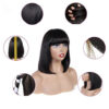 Human Hair Bob Wig Headgear Woven Top Heart Is Natural and Realistic Human Hair Bob Wig Headgear Woven Top Heart Is Natural and Realistic