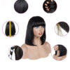 Human Hair Bob Wig Headgear Woven Top Heart Is Natural and Realistic Human Hair Bob Wig Headgear Woven Top Heart Is Natural and Realistic