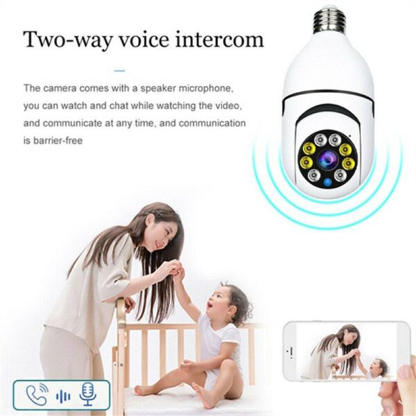 IR E27 Light Bulb Camera 1080P HD Wireless WiFi Smart Home Security IR E27 Light Bulb Camera 1080P HD Wireless WiFi Smart Home Security