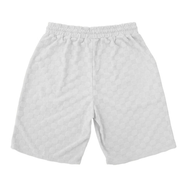 Jacquard Plaid Loose Straight Casual Shorts Suit Jacquard Plaid Loose Straight Casual Shorts Suit