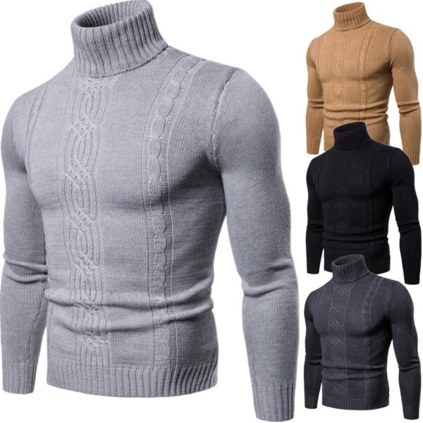 Jacquard Sweater England Casual Pullover Sweater Jacquard Sweater England Casual Pullover Sweater