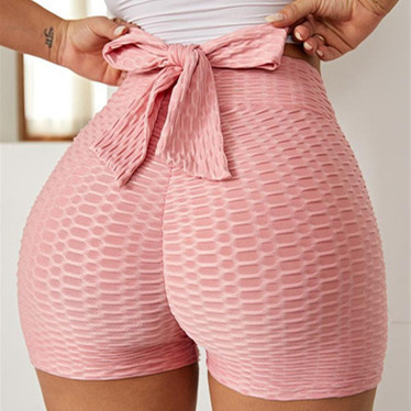 Jacquard Yoga Bubble Pants Women's Sports Shorts Jacquard Yoga Bubble Pants Women's Sports Shorts