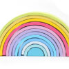 Jigsaw Puzzle Large 12-piece Arch Bridge Rainbow Building Blocks Early
