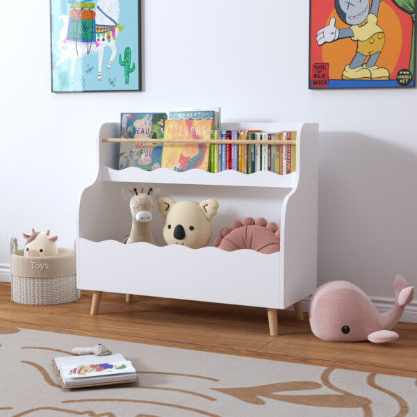 Kids Bookcaes Children Book Organizer Toy Storage Cabinet White Kids Bookcaes Children Book Organizer Toy Storage Cabinet White