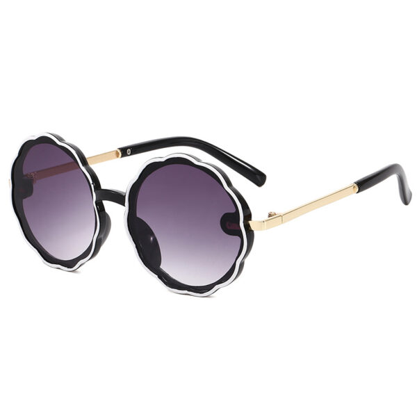 Kids Wave Frame Vintage Round Frame Sunglasses Kids Wave Frame Vintage Round Frame Sunglasses