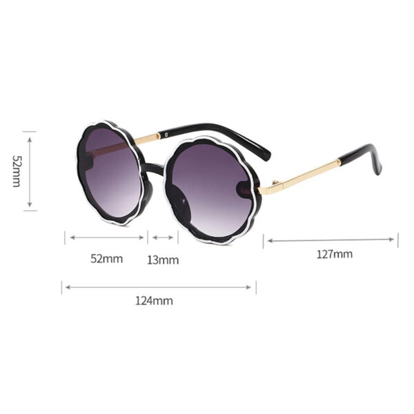 Kids Wave Frame Vintage Round Frame Sunglasses Kids Wave Frame Vintage Round Frame Sunglasses