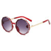 Kids Wave Frame Vintage Round Frame Sunglasses Kids Wave Frame Vintage Round Frame Sunglasses